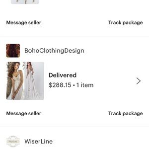 Beautiful boho wedding dress